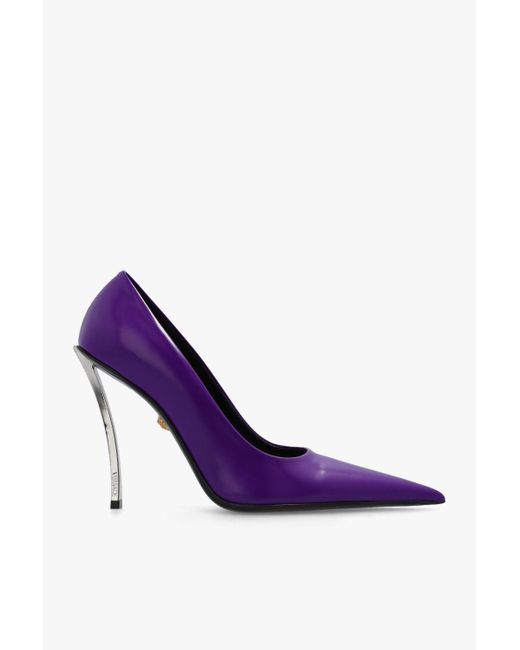 Versace 'pinpoint' Stiletto Pumps in Purple Lyst
