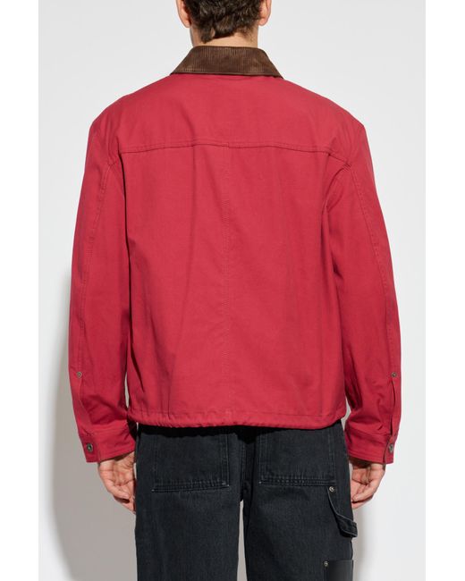 Loewe Red Jacket With Pockets for men