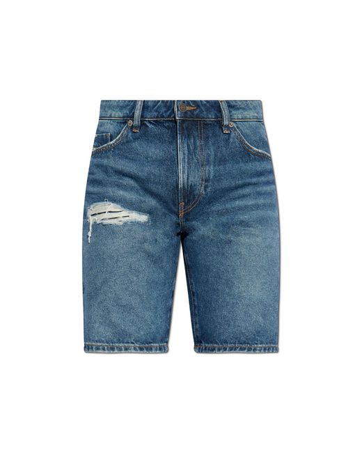 DIESEL Blue Shorts D-Fin for men