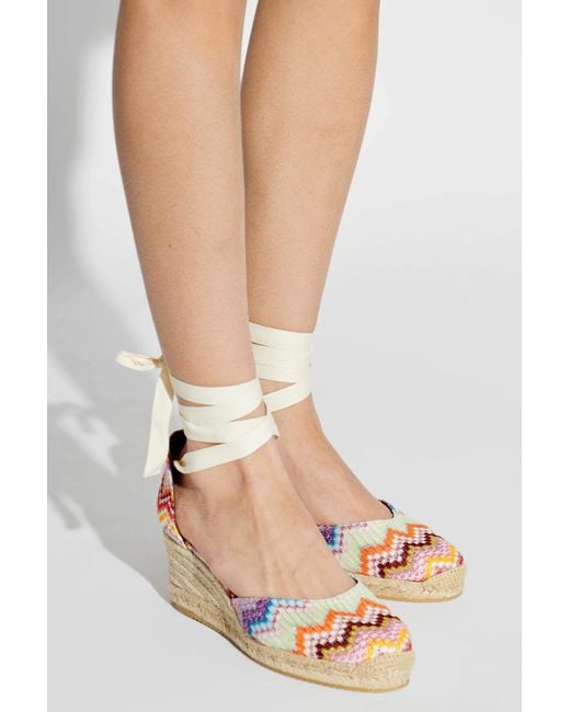 Missoni White Wedge Heel Shoes