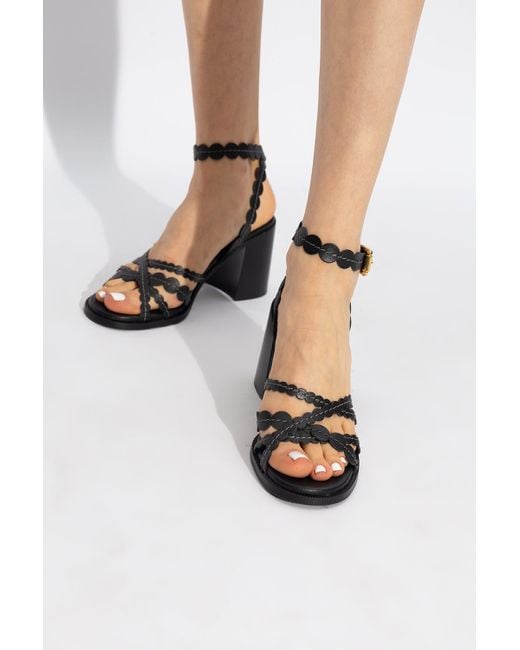 See By Chloé White 'kaddy' Heeled Sandals,