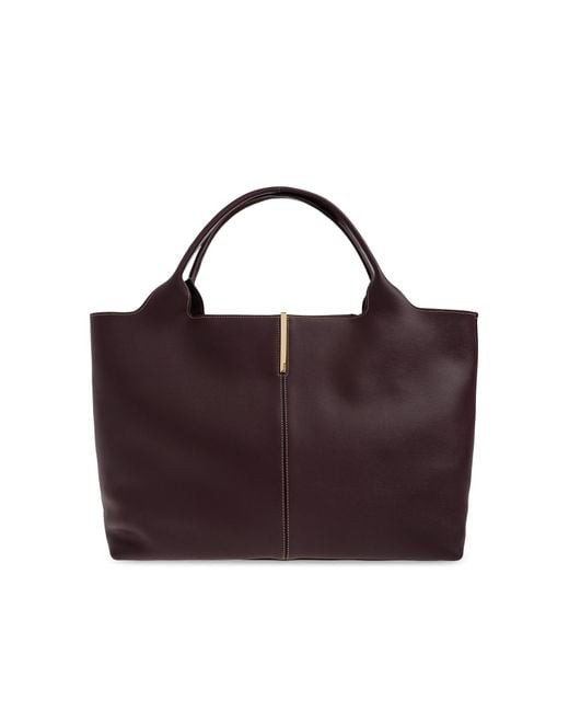 Tod's Purple Shopper Bag