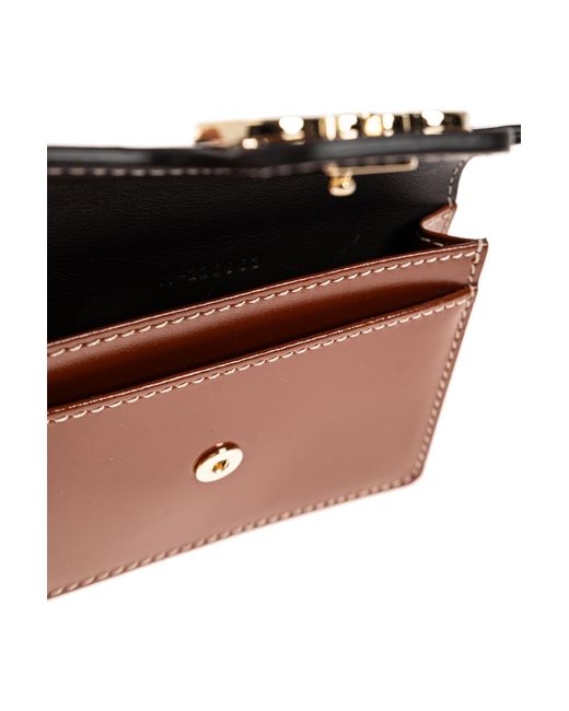 Ferragamo Black Leather Key Case