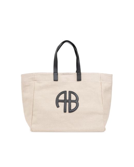 Anine Bing Natural Shopper Bag,