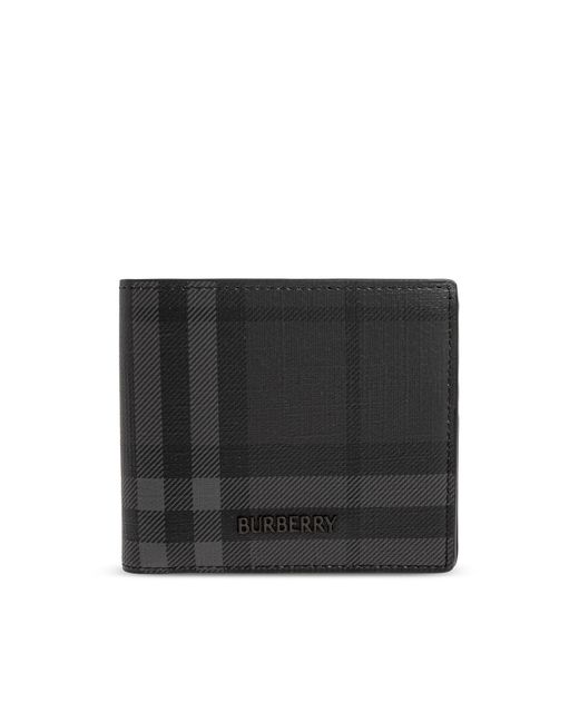 Burberry Black Wallet With Logo for men