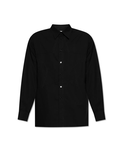 MM6 by Maison Margiela Black Cotton Shirt for men