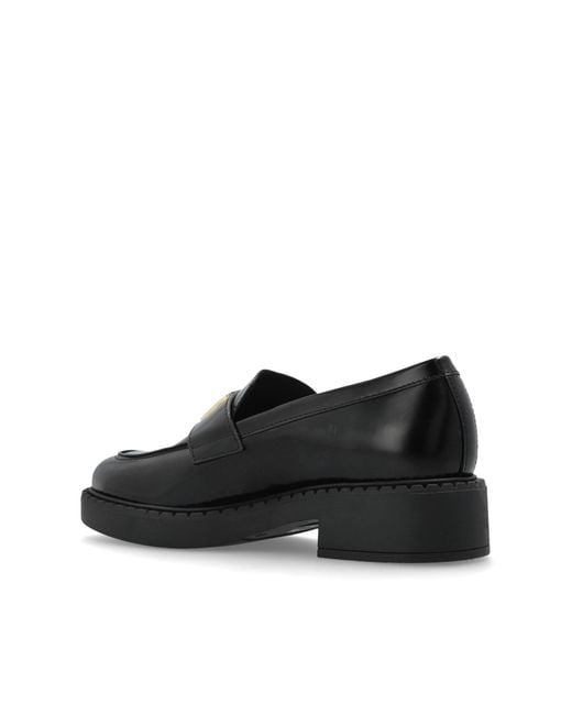 Furla Black "New Legacy" Loafers Shoes