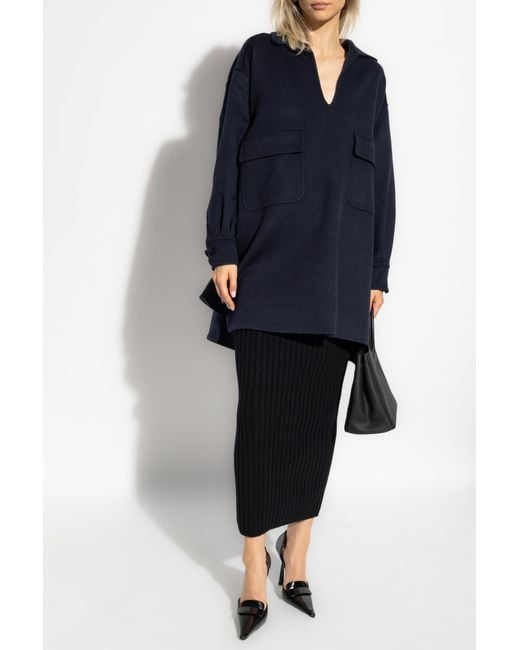 Max Mara Blue Skirt Seta