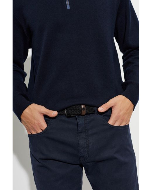 Paul & Shark Black Belt With Logo for men