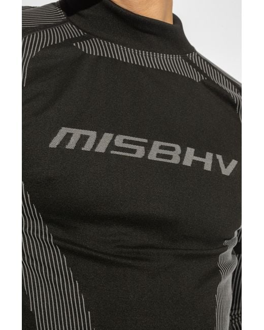 M I S B H V Black 'sport Active Classic' Top With Long Sleeves, for men