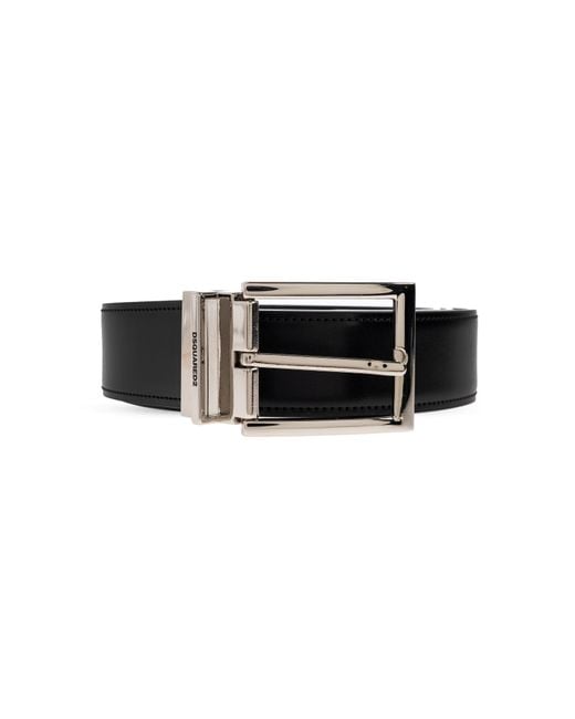 DSquared² Black Belt With Interchangeable Buckles for men
