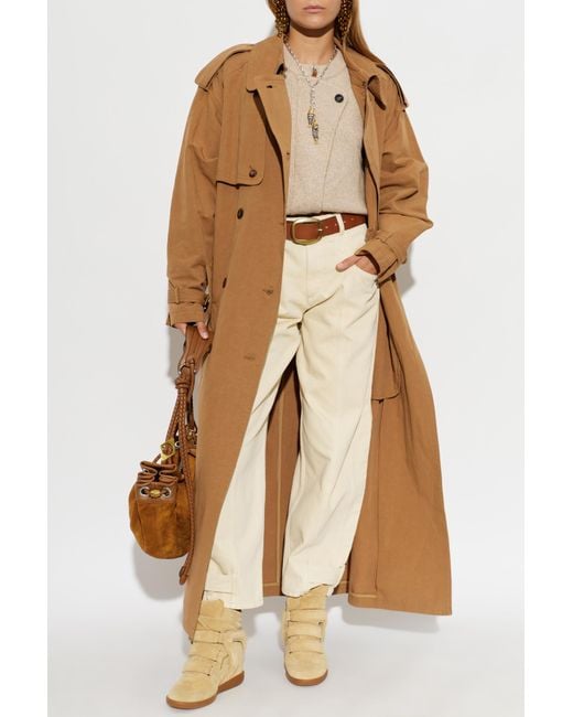 Isabel Marant Brown Trench Coat "Violette"