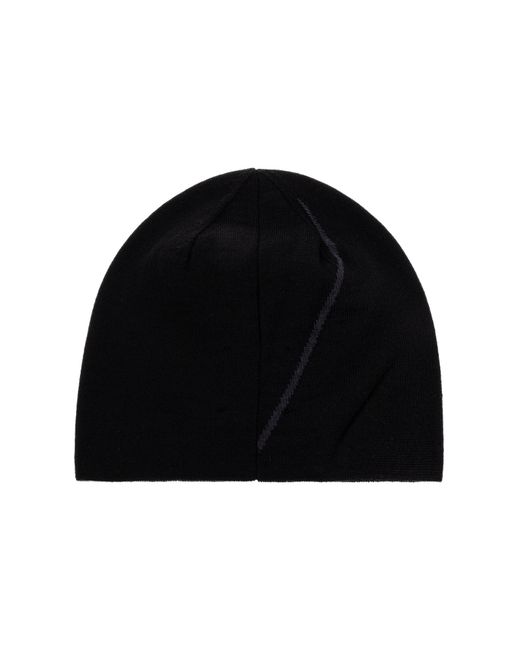 Roa Black Cap With Wool Trim