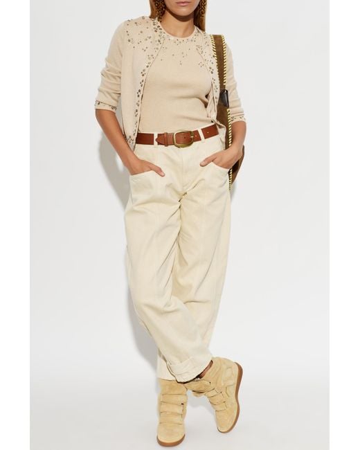 Isabel Marant Natural Silk Cardigan "Amaria"