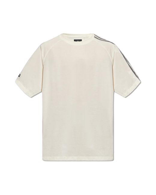 Y-3 White T-shirt With Logo, for men