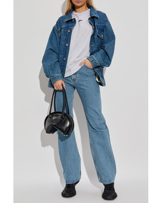 Vetements Blue Jeans With Logo