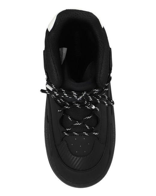 Black and white sneaker boots discount