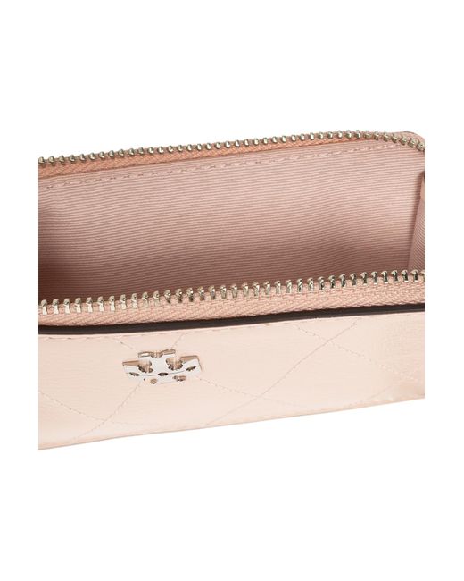 Tory Burch Pink Leather Card Holder