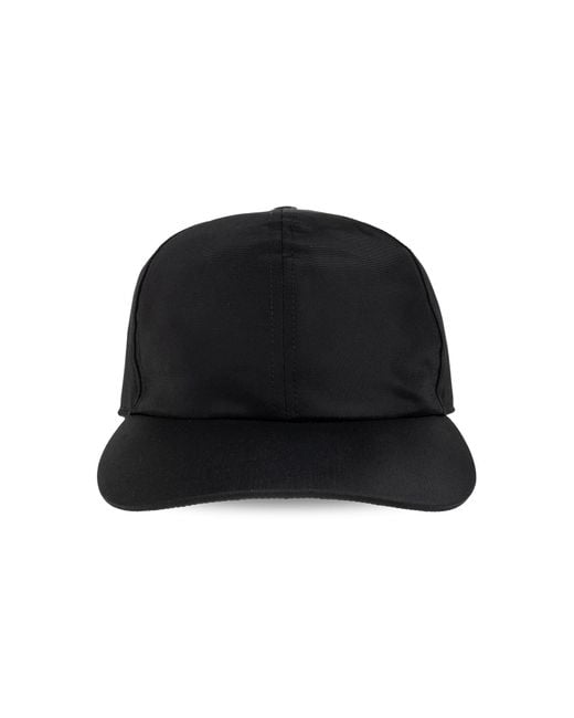 Rick Owens Black Baseball Cap