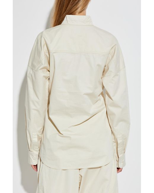 Lemaire Natural Trousers With Stitching