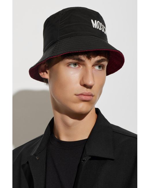 Moschino Red Reversible Hat