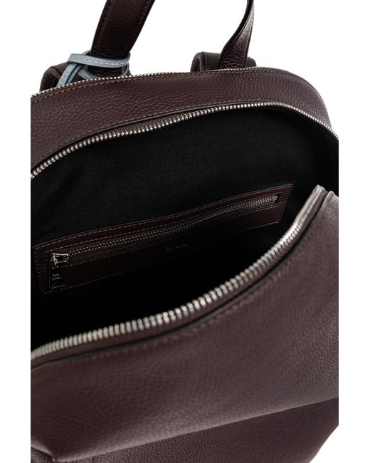 Paul Smith Black Leather Backpack for men