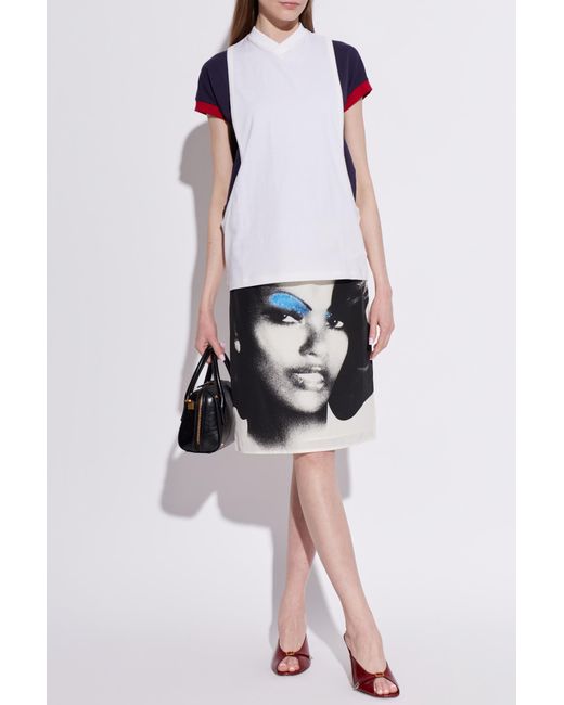 Versace White Sleeveless Top