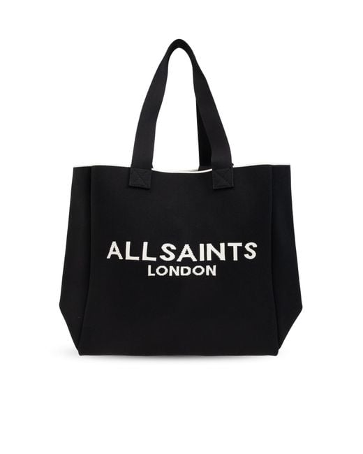 AllSaints Black Bag Izzy Shopper Style