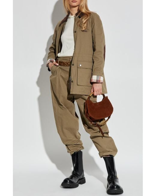 Moschino Natural Pleated Trousers