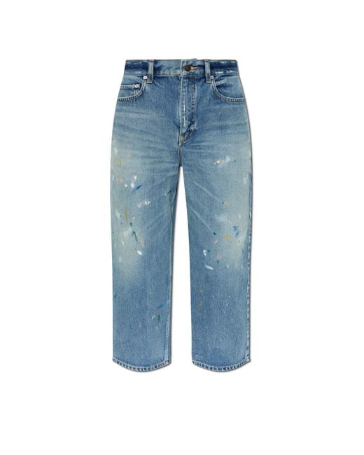 Balenciaga Blue Vintage-Effect Jeans