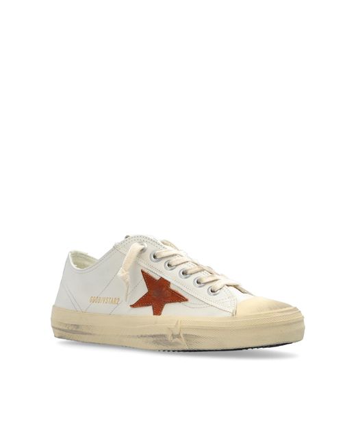 Golden Goose Deluxe Brand White Sports Shoes `v-star 2`,