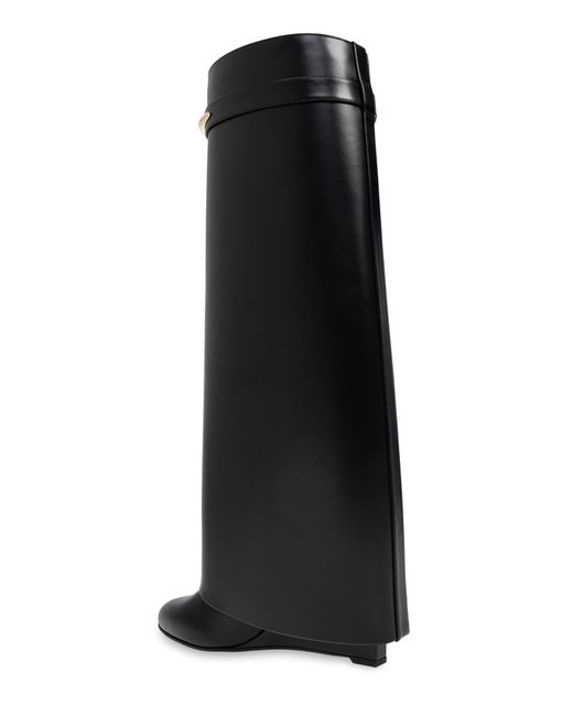 Givenchy Black Wedge Heel Boots