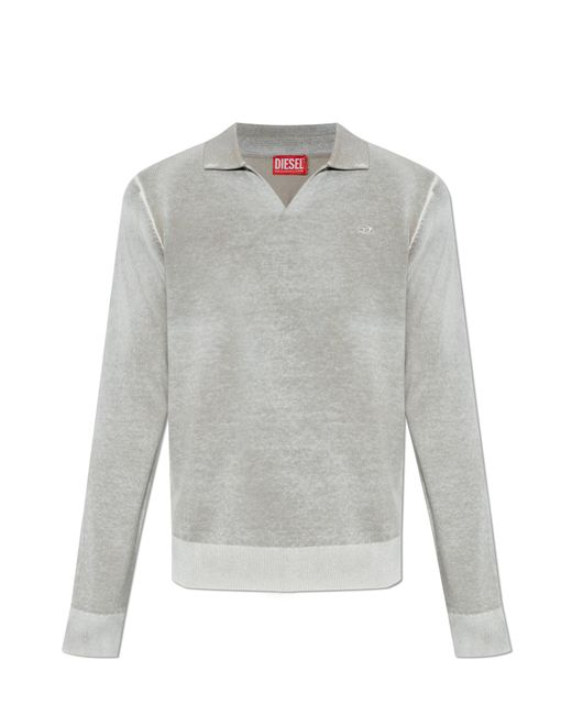 DIESEL Gray Polo 'K-Lawrence' for men
