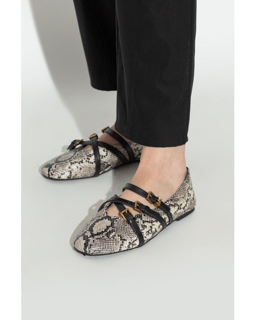 MICHAEL Michael Kors Natural Ballet Flats 'Indy'