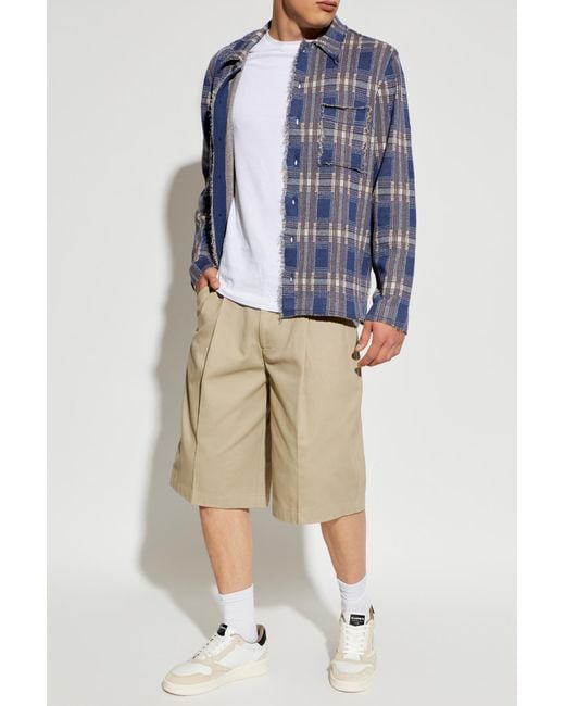 AllSaints Blue "Solmar" Shirt for men