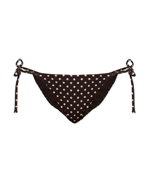Matteau Black Polka Dot Bikini Bottoms
