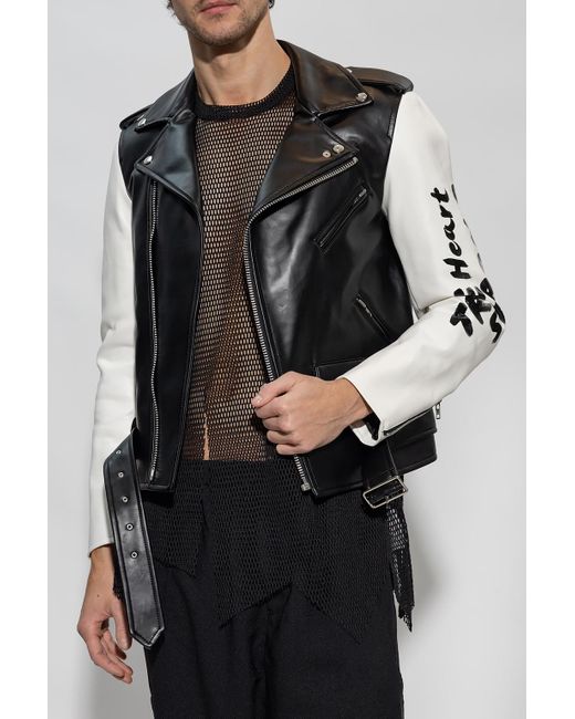Comme des Garçons Black Comme Des Garçons Faux-Leather Jacket for men