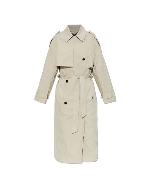 AllSaints White Trench Coat 'Linnie'