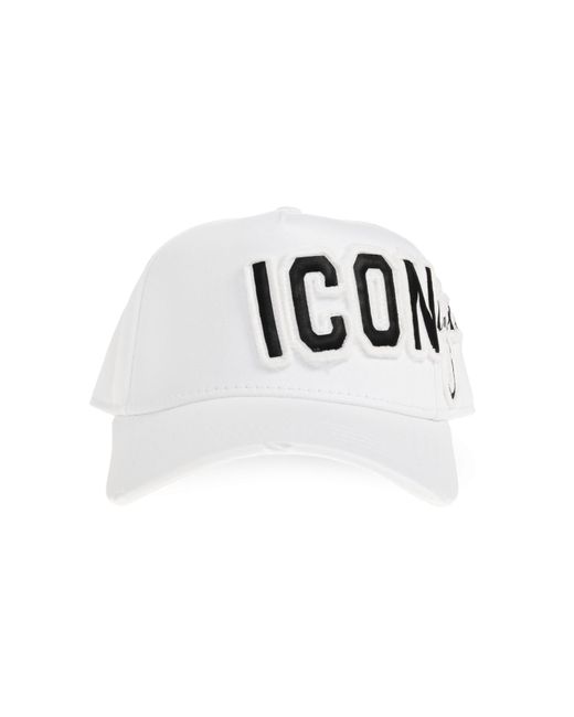 DSquared² Black Baseball Cap for men