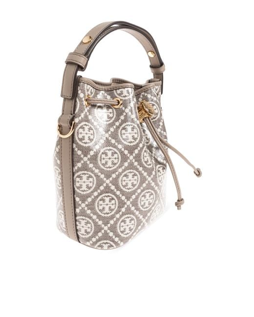 Tory Burch White 'Mini' Monogram Bag