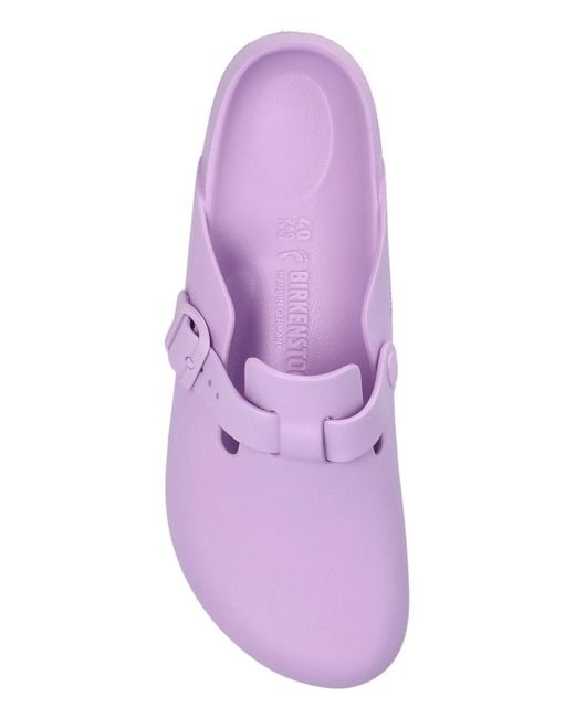Birkenstock Purple 'Boston Eva' Slides