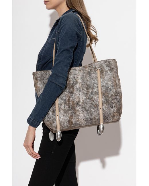 DIESEL Brown 'D-Rop Tote' Bag
