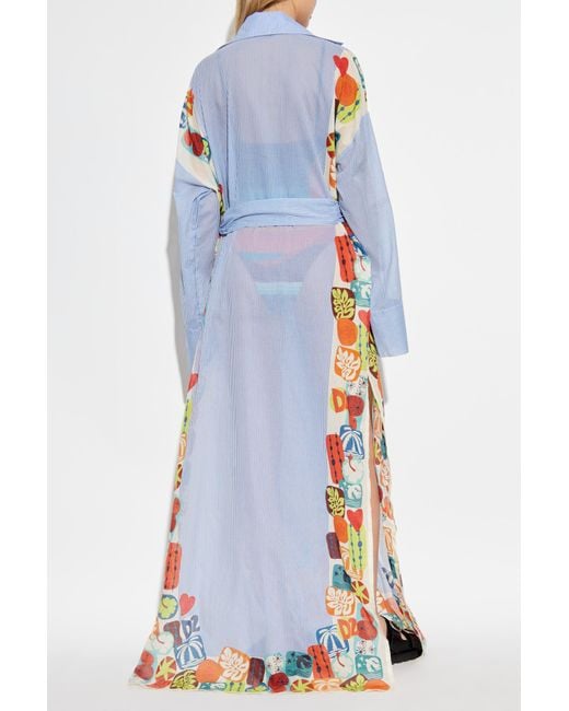 DSquared² Blue Cotton Kimono