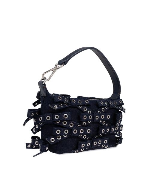 Ganni Blue Handbag With Appliqués