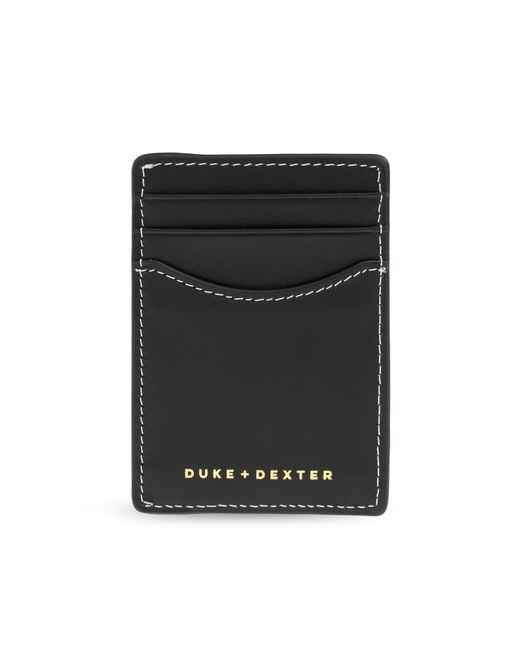 Duke & Dexter Black 'Dean' Card Holder for men