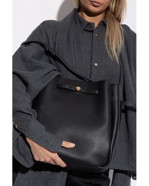 Tory Burch Black Shoulder Bag "Romy Large"