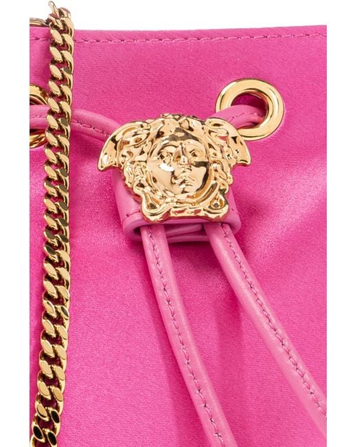 Versace Pink Handbag `la Medusa Mini`,