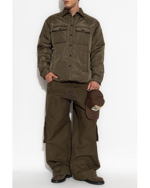 DSquared² Green Jacket With Pockets for men