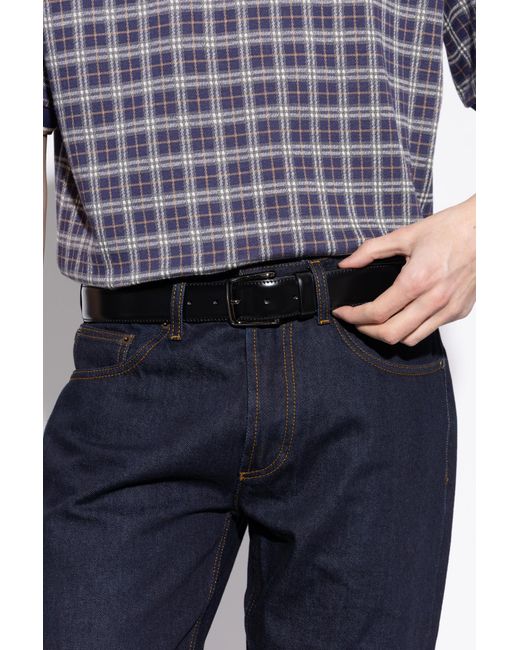 Tod's Black Leather Belt for men