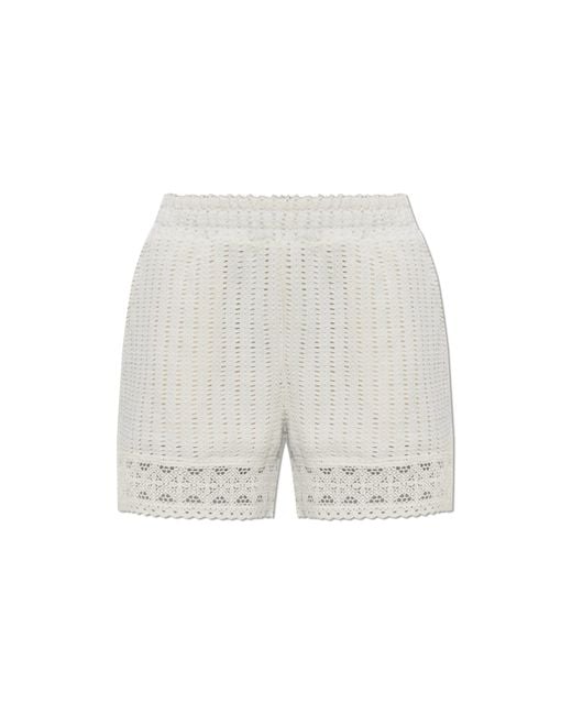 AllSaints White "Elma" Shorts
